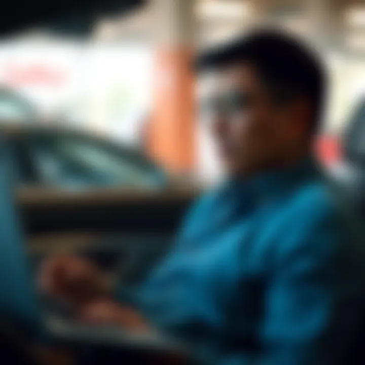 Exploring Financing Options Without an SSN A person reviewing financing options with a laptop