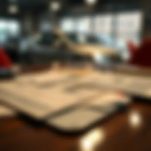 Diverse identification documents on a table
