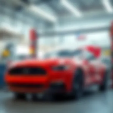Inside an Automotive Alignment Shop An automotive alignment shop in action