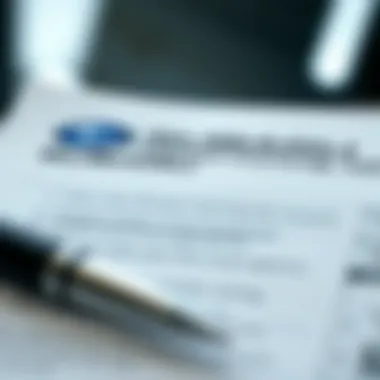 A detailed view of a finance agreement highlighting key terms and options.