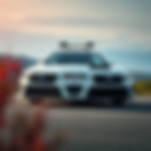 A Subaru vehicle parked against a scenic backdrop showcasing versatility.