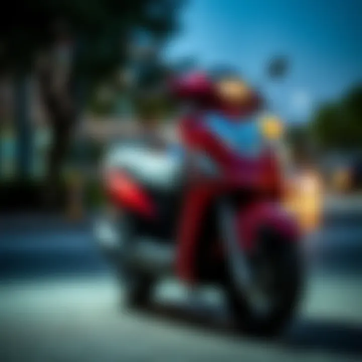 Inspecting the Condition of a Used Scooter Detailed inspection of a used scooter