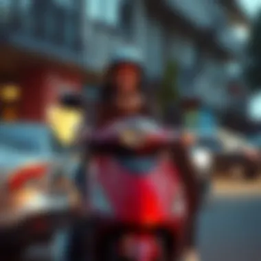 Successfully Acquiring a Used Scooter Online A satisfied customer receiving their used scooter