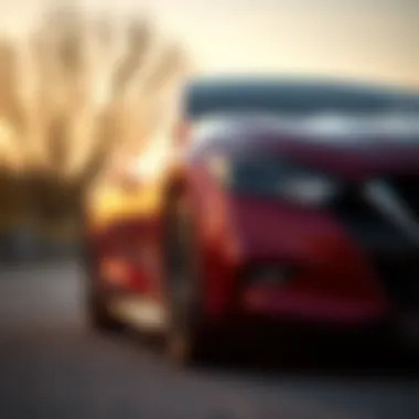 Dynamic Design of the Nissan Maxima Sleek exterior of Nissan Maxima showcasing its dynamic design.