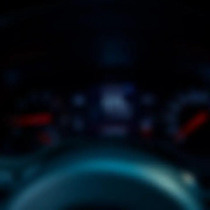 Close-up of Nissan Sentra dashboard showing MPG