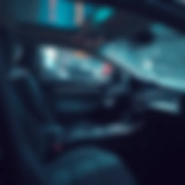 Interior layout showcasing comfort and technology features