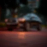 A dynamic view of the QX55 showcasing its sleek exterior design