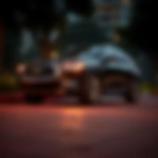 A dynamic view of the QX55 showcasing its sleek exterior design