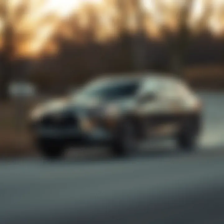 Performance Showcase of the QX55 The QX55 in action, illustrating its powerful performance on the road