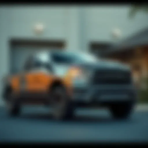 Sleek and Stylish: The Exterior of RAM 1500 Longhorn Southfork Elegant exterior design of the RAM 1500 Longhorn Southfork