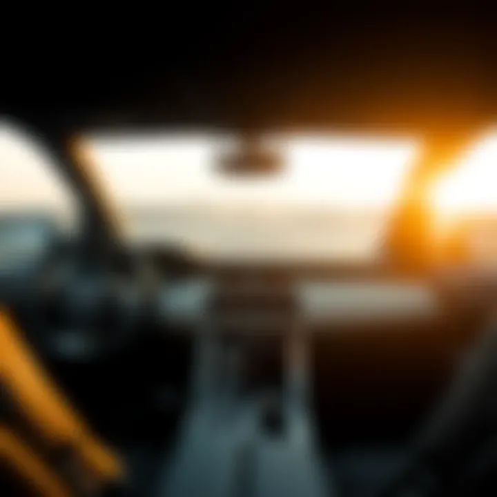 Interior view highlighting the luxurious cabin and advanced technology features.