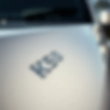 Close-up view of a keyed car scratch on a vehicle's surface