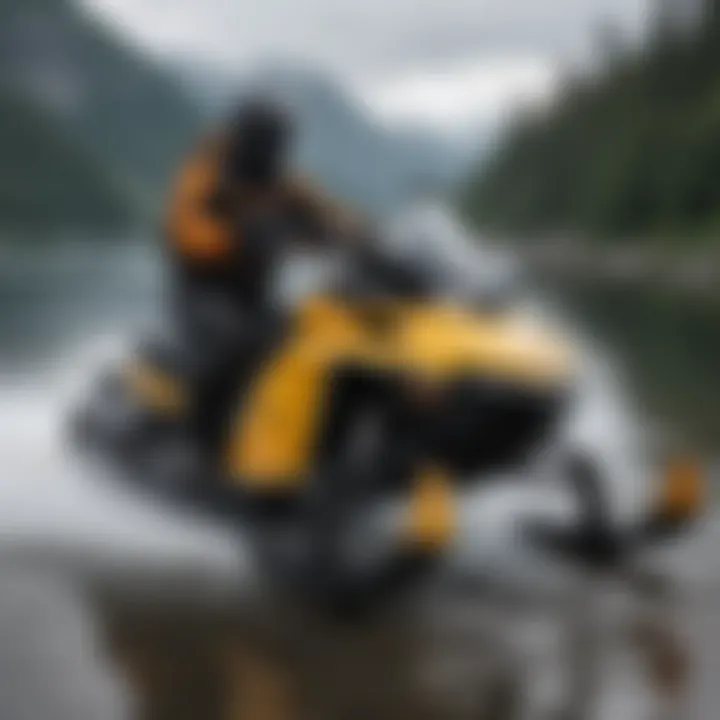 Illustration of maintenance strategies for Sea-Doo snowmobiles