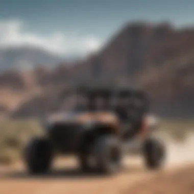 Group of friends enjoying a ride in a four-seat UTV