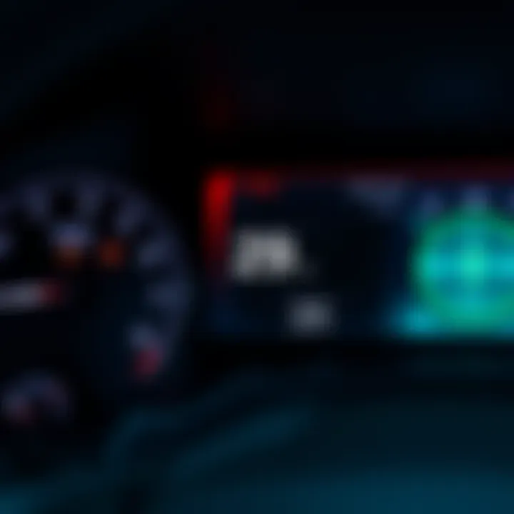 Fuel Metrics on the Sierra 2500 Dashboard Close-up view of the Sierra 2500 dashboard displaying fuel metrics