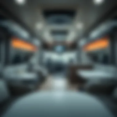 Starlight RV Interior Space Interior layout of Starlight RV highlighting spacious living area