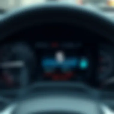Monitoring Fuel Consumption for Optimal Performance Dashboard display showing fuel consumption metrics