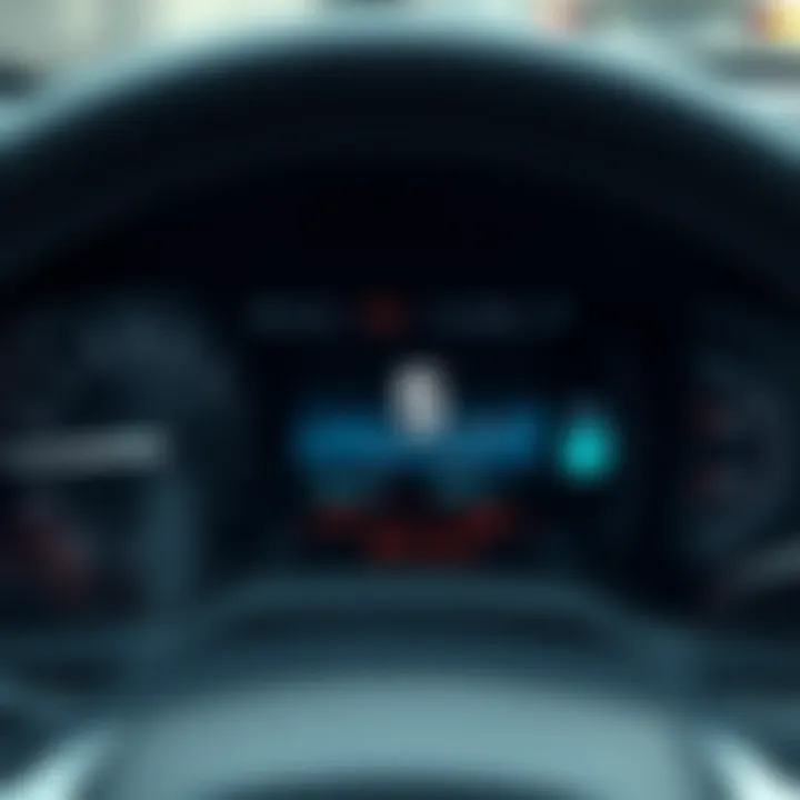 Monitoring Fuel Consumption for Optimal Performance Dashboard display showing fuel consumption metrics