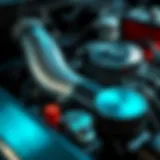Close-up of a well-maintained vehicle engine