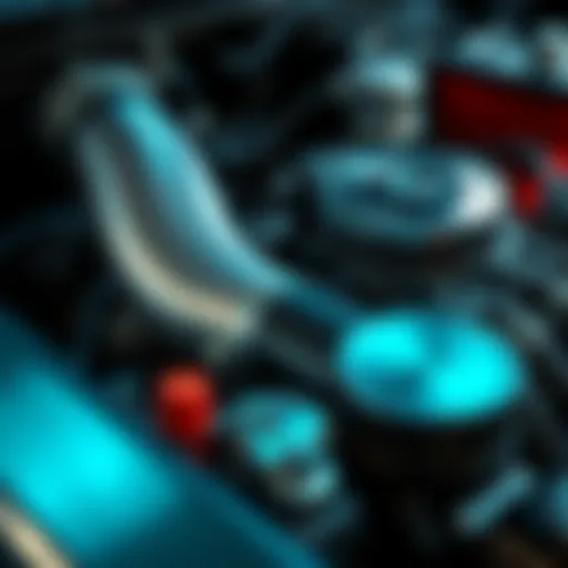 Close-up of a well-maintained vehicle engine