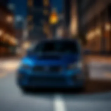 Subaru Impreza in Urban Landscape Subaru Impreza parked in an urban environment