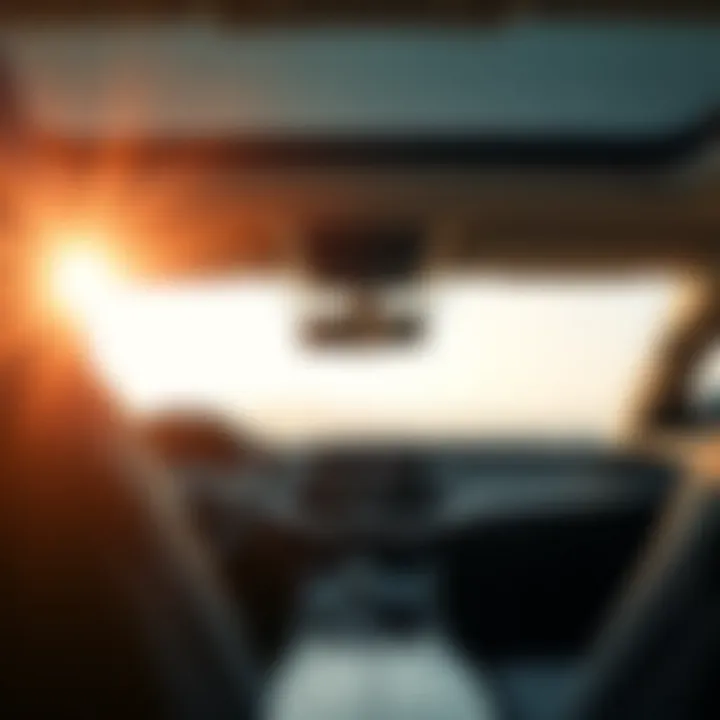 Interior View of Advanced Technology in Midsize Sedan Interior view showcasing advanced technology features in a midsize sedan