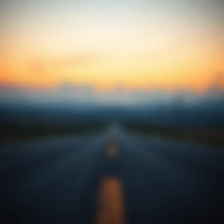 The Journey Within: Open Roads of Solitude An empty road stretching into the horizon, symbolizing freedom and solitude