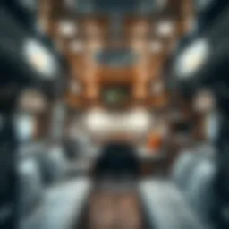 Detailed overview of a toy hauler interior layout