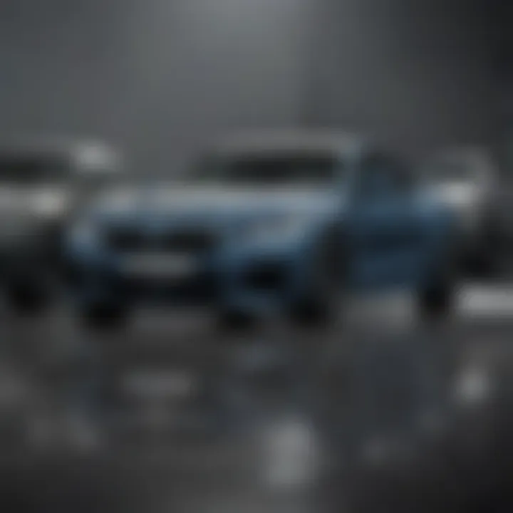 Different types of BMW scratch removers on display