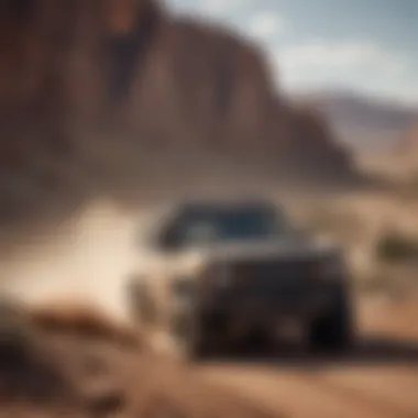 Ford Bronco Badlands in action on a rugged off-road trail