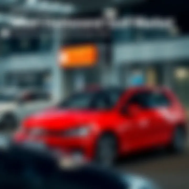 A comparison chart displaying market trends for used Volkswagen Golf models