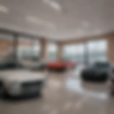 Interior of a Calabash Used Car Dealership Interior of a used car dealership showcasing vehicles
