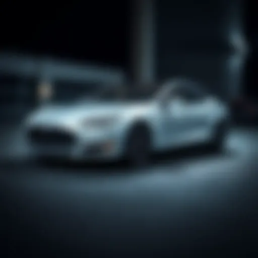 Elegant exterior of the Tesla Model S P100D showcasing its sleek design