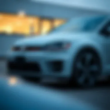 Exterior view of a used VW GTI showcasing its sporty design