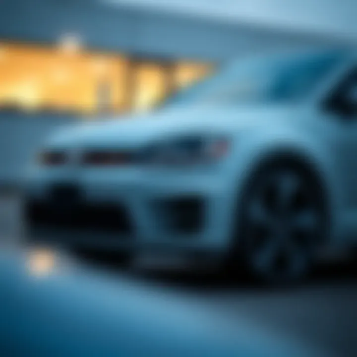 Exterior view of a used VW GTI showcasing its sporty design