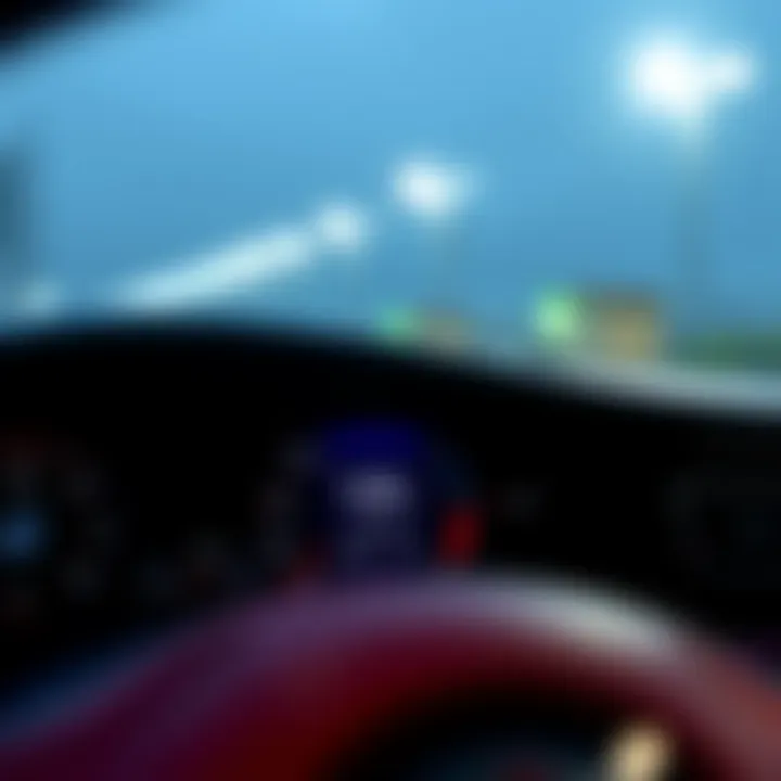 Performance metrics of a used VW GTI displayed on a digital screen