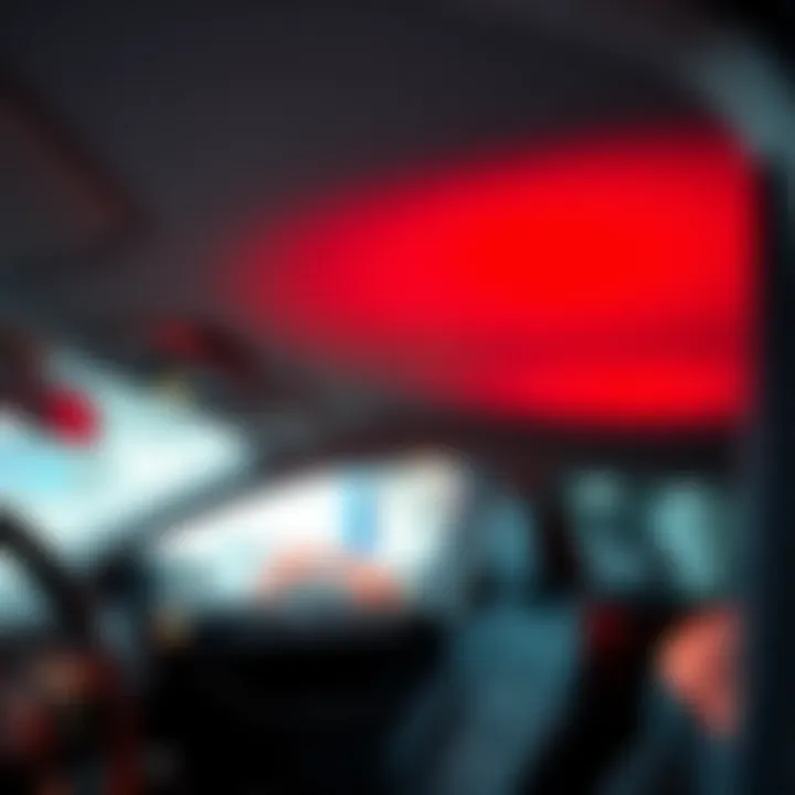 Completed headliner in VW Golf