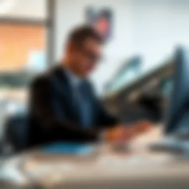 Finance Options at Wahpeton Car Dealership Finance office at a car dealership preparing contracts