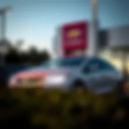 Chevy Volt parked at a dealership