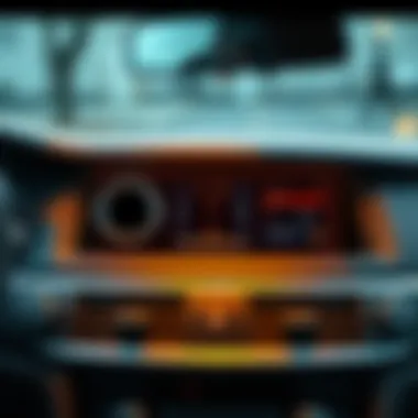 A visual representation of an air conditioning system layout in a vehicle