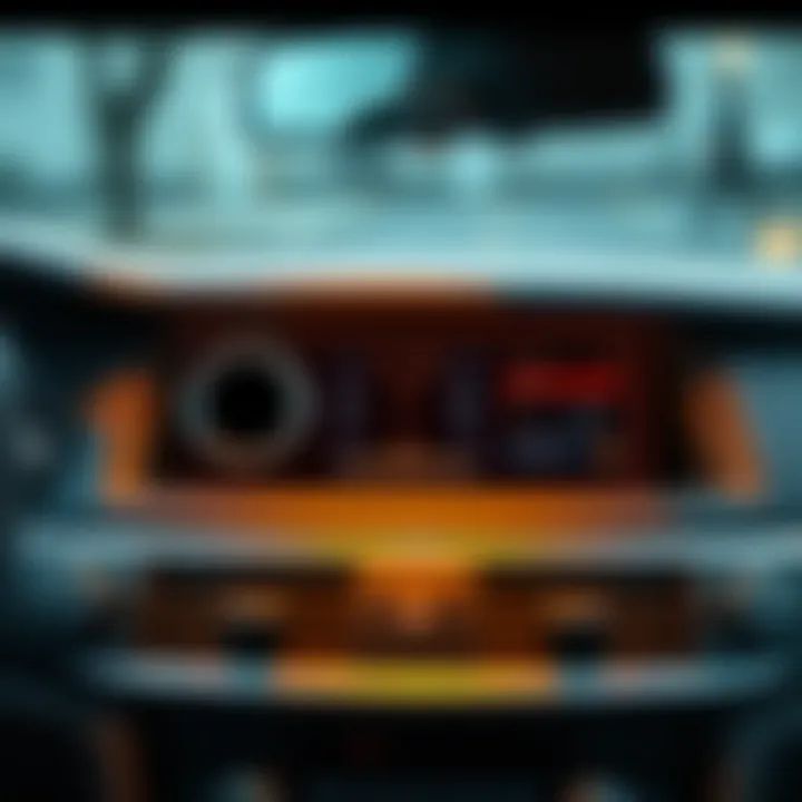 A visual representation of an air conditioning system layout in a vehicle